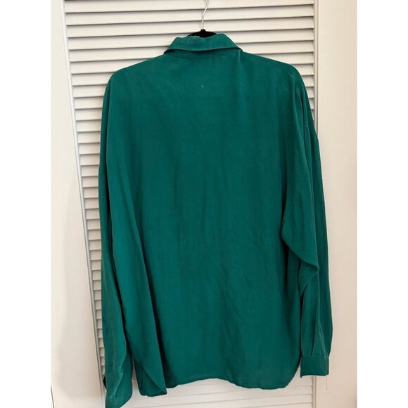 Vintage 100% Silk Shirt Size Medium - Picture 2 of 3